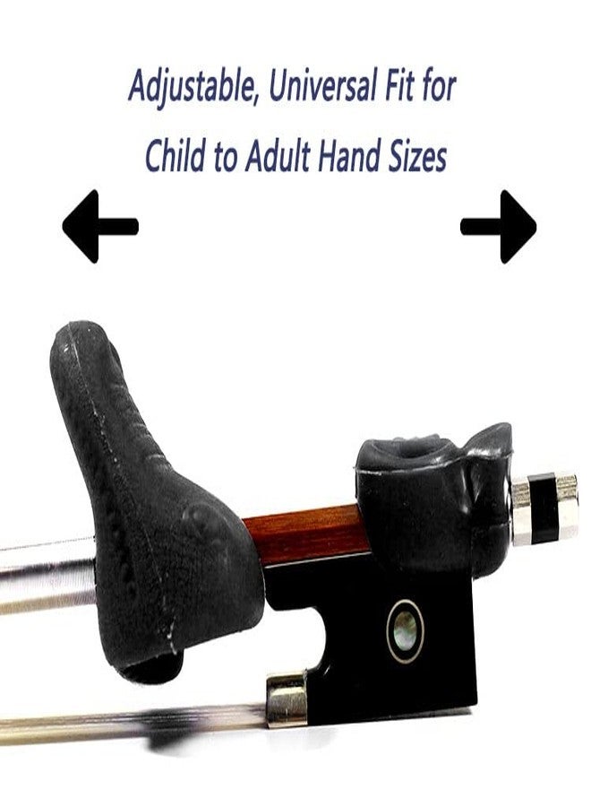 TUOREN Black Violin Bow Holder 4 Strings Bow Grip Partner Violin/Viola Teaching Aid Accessory for Beginners Learn Violins - Image 5